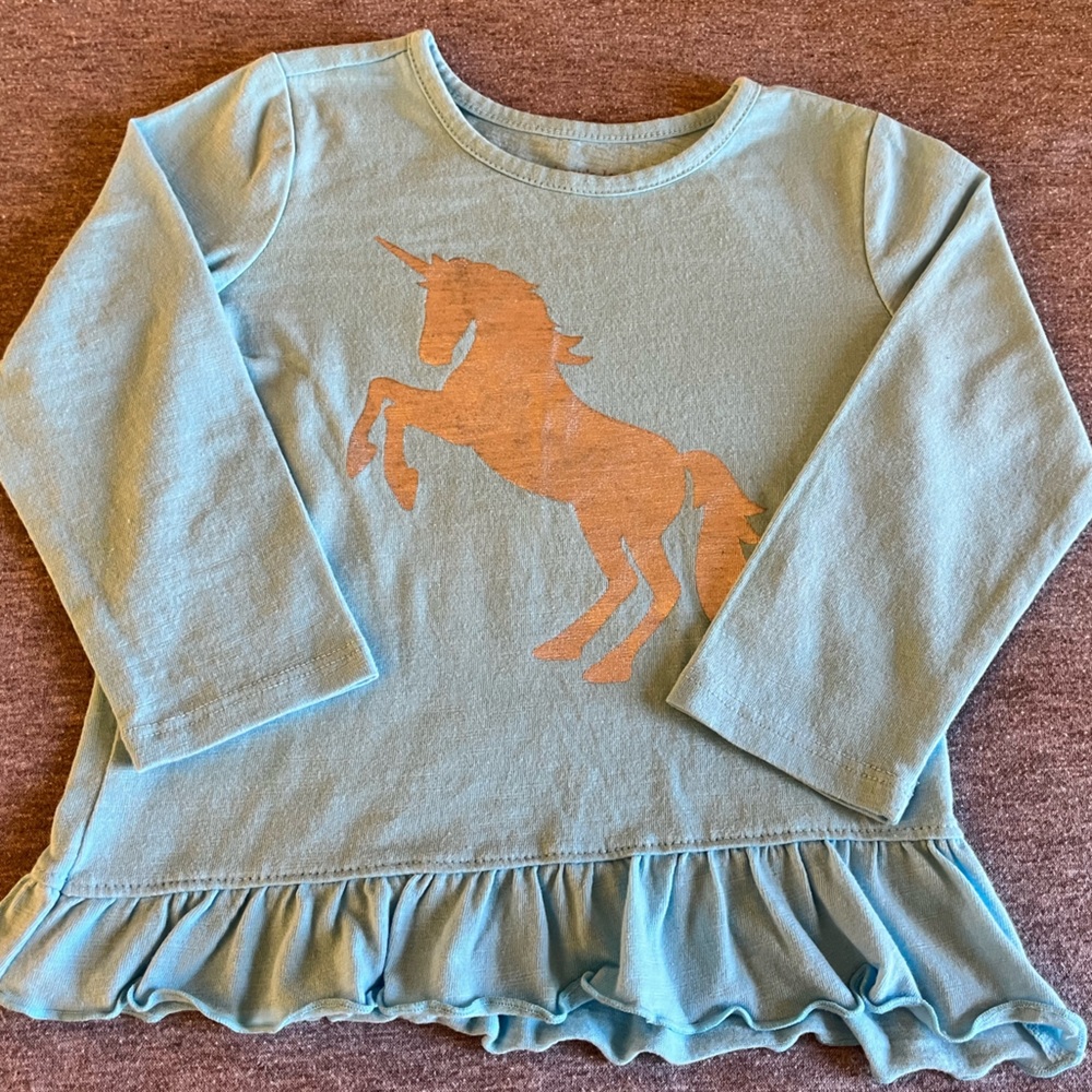 My Favorite Tee Toddler Unicorn Long Sleeve Shirt